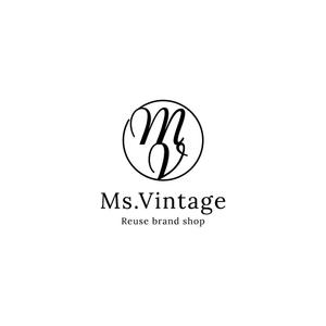 tonica (Tonica01)さんの中古ラグジュアリーブランドショップ「Ms.Vintage」のロゴ制作への提案