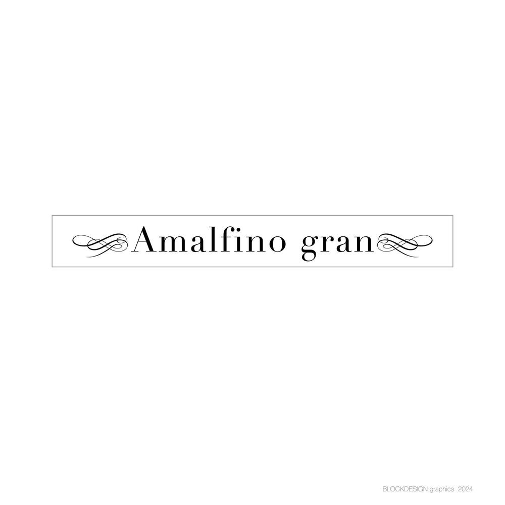 Amalfino gran※※ロゴデザインサイズに関して※※
