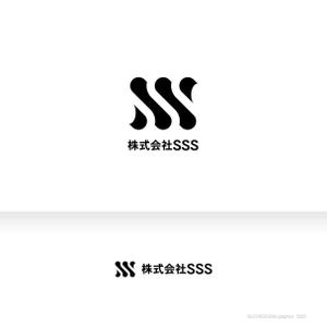 ブロックデザイン (blockdesign)さんの新会社「株式会社SSS（スリーエフ）」のロゴ作成｜美容医療・黒・洗練・強さがテーマへの提案
