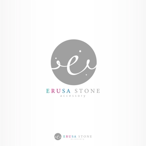 IROHA-designさんの貴石、半貴石を使用したアクセサリーやパーツ販売のネットショップ【ERUSA STONE】のロゴへの提案