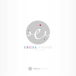 IROHA-designさんの貴石、半貴石を使用したアクセサリーやパーツ販売のネットショップ【ERUSA STONE】のロゴへの提案