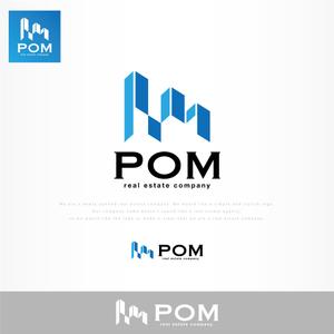 IROHA-designさんの不動産会社『POM』のロゴ作成への提案