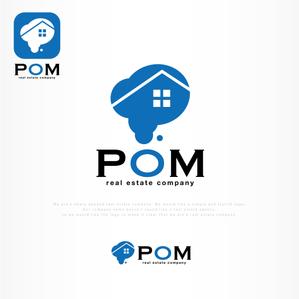 IROHA-designさんの不動産会社『POM』のロゴ作成への提案