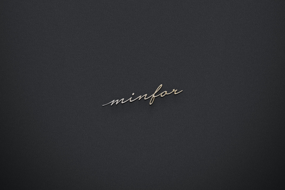 韓国美容情報サイト「minfor」（ミンフォ）のロゴ作成