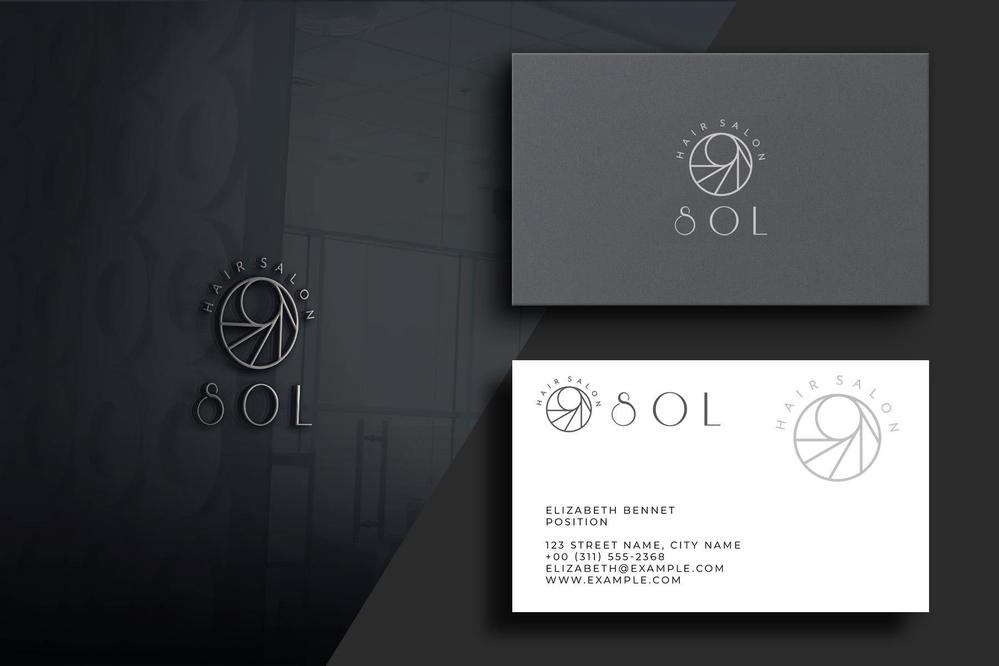 美容室　SOL ロゴ