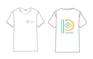 ぽんぽん (haruka0115322)さんのTシャツデザイン：IT企業の10周年記念への提案