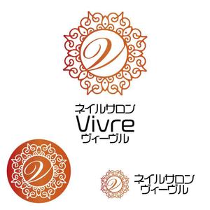 有限会社エピカリス (KAGAWA)さんのネイルサロン　ヴィーヴルのロゴ　Vivre　生きるという意味への提案