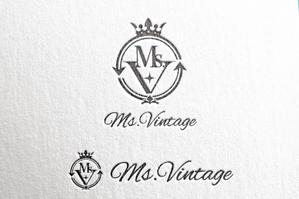 ambrose design (ehirose3110)さんの中古ラグジュアリーブランドショップ「Ms.Vintage」のロゴ制作への提案