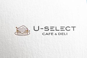 ambrose design (ehirose3110)さんのカフェ「U-SELECT CAFE & DELI」のロゴとロゴイラストマークへの提案