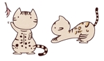 すのぴよ (nakaswee)さんの既存のイラストデザイン（ペットのベンガル猫）を元に、LINEスタンプを16個作成への提案