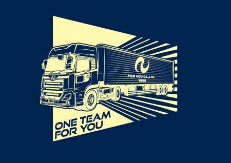 オンダ マドカ (signal_mach0206)さんのユニフォームTシャツのトラックイラストデザインへの提案