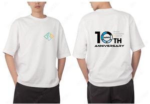 Zip (k_komaki)さんのTシャツデザイン：IT企業の10周年記念への提案