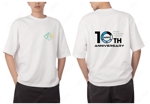Zip (k_komaki)さんのTシャツデザイン：IT企業の10周年記念への提案