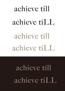 田中　威 (dd51)さんの美容室「achieve till」のロゴ制作依頼＋記念エコバッグロゴ制作依頼への提案