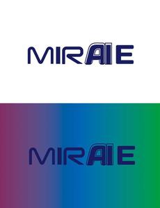 田中　威 (dd51)さんの未来教育株式会社の企業ロゴ。「MIRAIE」　をブランドロゴとし、その文字の中のＡＩを色変化への提案