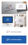 TYPOGRAPHIA (Typograph)さんのアートマインドコーチング及びアート思考の研修を提供する「(株)ArteVisione&Co.」のロゴへの提案