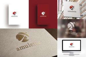 TYPOGRAPHIA (Typograph)さんの中古ブランド品ショップサイト『amulette』のロゴへの提案