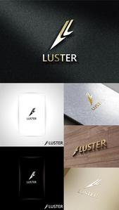 k_31 (katsu31)さんのアパレルブランド「LUSTER」(ラスター)のシンボルマーク付きロゴへの提案