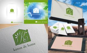 k_31 (katsu31)さんの工務店の一般住宅ブランド「kanon de home」のロゴへの提案