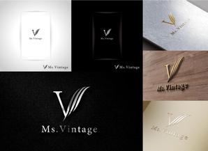 k_31 (katsu31)さんの中古ラグジュアリーブランドショップ「Ms.Vintage」のロゴ制作への提案