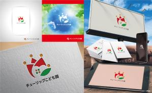 k_31 (katsu31)さんの認定こども園「チューリップこども園」のマークと文字ロゴへの提案