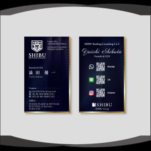 dister12 (dister12)さんの【特別感のある名刺の作成依頼】ドバイでの資産運用をサポートする会社の名刺への提案