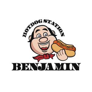 wawamae (wawamae)さんのホットドッグ屋　「HOTDOG　STATION　BENJAMIN」のロゴへの提案