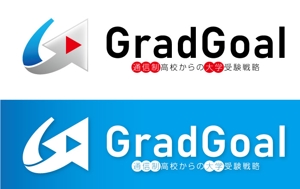 Hiko-KZ Design (hiko-kz)さんの大学受験に特化した通信制高校の情報発信Youtubeのロゴ　「GradGoal」への提案