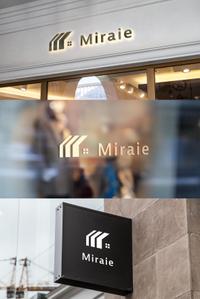 KT (KANJI01)さんの不動産売買業者、株式会社ミライエ不動産販売、Miraie、のロゴへの提案