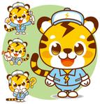 NonnoDesignLabo 片岡希 (NozomiKataoka)さんの電気工事会社の「虎キャラクターデザイン」への提案