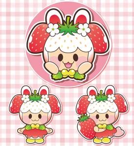 NonnoDesignLabo 片岡希 (NozomiKataoka)さんのイチゴ農場「ヨッシャァ駒ヶ根」のマスコットキャラクターへの提案