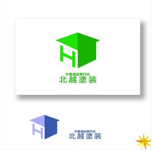 shyo (shyo)さんの外壁塗装専門ブランドとして立ち上げる「北越塗装」のロゴへの提案
