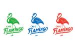 geeraさんのカフェのロゴ（店名はflamingo）への提案
