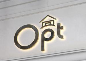 macpyon (macpyon)さんのシンプル＆高品質なビジネス仕様の滞在施設「Opt」のロゴ（看板）への提案