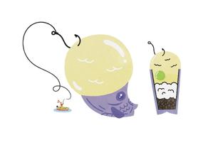 higa (honwaka232)さんの魚の形をしたオリジナルアイスクリームのイラストへの提案