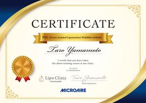 higa (honwaka232)さんの医師向けのCertification(認定証)のデザインへの提案