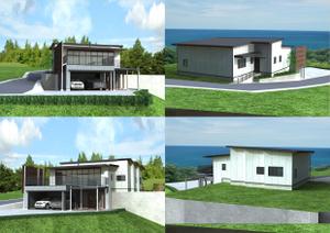 i-rendering (yaskaz)さんの【住宅兼別荘の大屋根部分のデザインパース（４方向）作成依頼】への提案