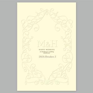 82910001 (82910001)さんのブライダルペーパーアイテム特殊印刷に使用するデザイン素材（募集延長）への提案