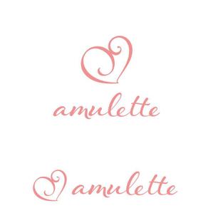marutsuki (marutsuki)さんの中古ブランド品ショップサイト『amulette』のロゴへの提案