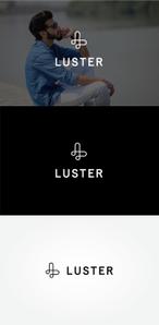 tanaka10 (tanaka10)さんのアパレルブランド「LUSTER」(ラスター)のシンボルマーク付きロゴへの提案