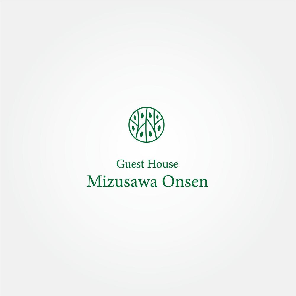 長期滞在型ゲストハウス「Guest House Mizusawa Onsen」のロゴ