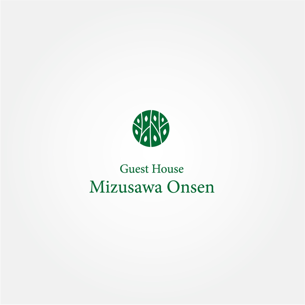 長期滞在型ゲストハウス「Guest House Mizusawa Onsen」のロゴ