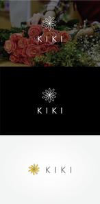 tanaka10 (tanaka10)さんのフラワーショップ「KIKI」のロゴへの提案