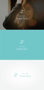 tanaka10 (tanaka10)さんの美容室のロゴ！！　hair salon Lino le'aへの提案