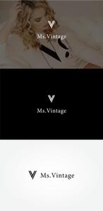 tanaka10 (tanaka10)さんの中古ラグジュアリーブランドショップ「Ms.Vintage」のロゴ制作への提案