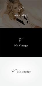 tanaka10 (tanaka10)さんの中古ラグジュアリーブランドショップ「Ms.Vintage」のロゴ制作への提案