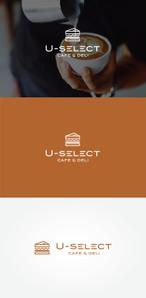 tanaka10 (tanaka10)さんのカフェ「U-SELECT CAFE & DELI」のロゴとロゴイラストマークへの提案