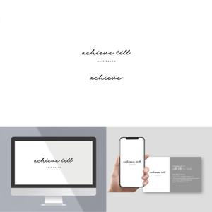 angie design (angie)さんの美容室「achieve till」のロゴ制作依頼＋記念エコバッグロゴ制作依頼への提案
