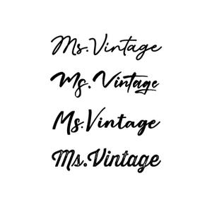 angie design (angie)さんの中古ラグジュアリーブランドショップ「Ms.Vintage」のロゴ制作への提案