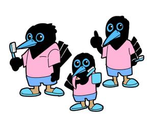 小田　一郎 (ichannel16)さんの歯科医院のロゴの色調と「サンコウチョウ」に似せたキャラクターへの提案